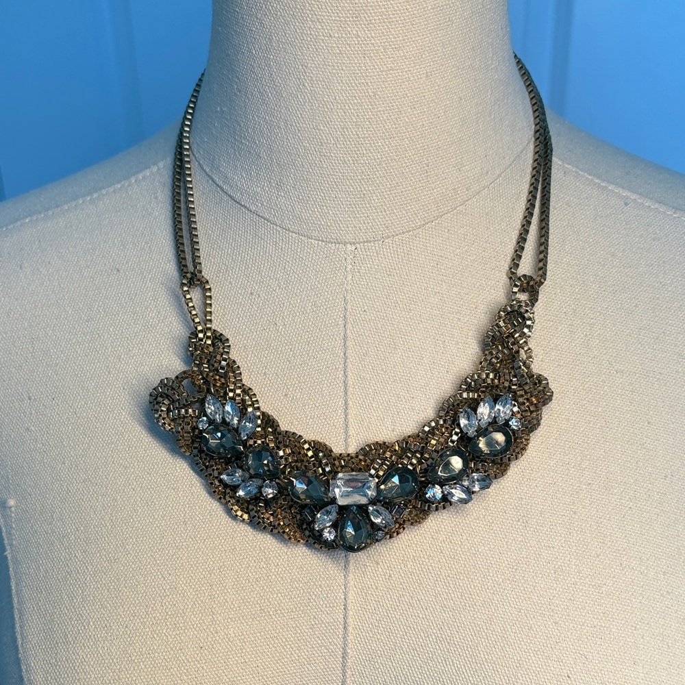 Banana Republic Gold and Silver Statement Necklace